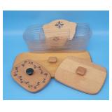 Longaberger Wooden Lids, Plastic Liners & Extras