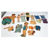 Vintage Baby Sandy Paper Dolls & Outfits
