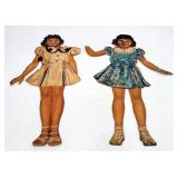 Vintage Paper Dolls Large Size & Clothes