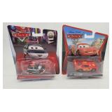 2 Disney Pixar Cars Diecast Lightning McQueen Chis