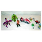 Transformers Toy Lot Motorcycles, Tank, Beetle