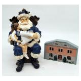 Penn State U Collectible Santa Figurine 3rd In Ser