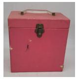 Pink 45 RPM Record Case & Records - Elton John, Mo