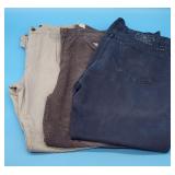 3 pairs Jeans Khakis Corduroys Lucky Brand