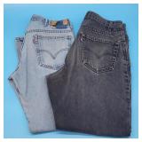 2 Pairs Levis Red Tag Jeans Boot Cut 517s