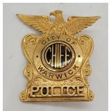 Vintage Badge - City of Warwick Chief