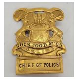 Vintage Badge - Rockwood Mich. Chief