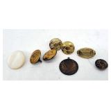 JFK Pendant Token & Lot of Buttons & Lapel Pins Mo