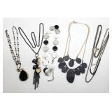 Black Beaded Necklaces & Chains