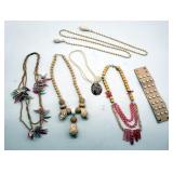 Sea Shells & Other Beaded Necklaces, Bracelet