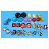 Vintage Costume Jewelry Clip on Earrings