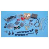 Mixed Lot - Earrings, Abstract Pin, Necklaces, Rin