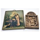 1957 Anri Nativity Scene Wall Plaque & Sancta Mate