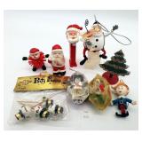 Grouping of Ornaments & Party Favors - Santa Pez,