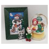 Dr. Seuss Thing 2 Ornament, Snowman Picture & Glas