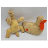 Steiff Mohair Turtle (no shell) & Duck