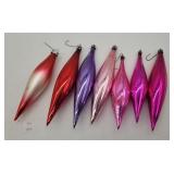 Vintage Tear Drop Ornaments 6" T