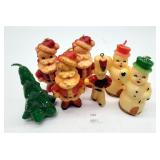 Vintage Gurley Novelty Christmas Candles Santa