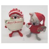 1967/70 Annalee Grey Caroler Mouse & Nightgown Mou