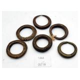 Bronze West African Finger or Hair Trade Rings