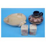 Retro Ash Tray, Salt & Pepper Shakers, Small Jug