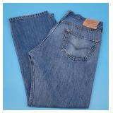 Levis 501s Red Tag Button Fly Jeans Blue Denim