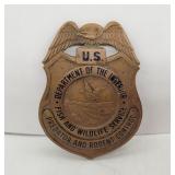 Vintage Badge - US Dept of Fish Predator & Rodent