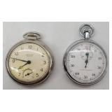 2 Vintage Pocket Watches Westclox Scotty AR & JE M
