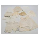 Vintage Doll Clothing Pantaloons, Nightgowns+
