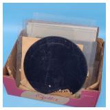 Sheets of Plexiglass & One Dark Circular Sheet, Sh