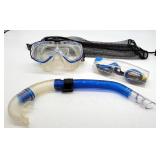 Snorkle, Swiming Goggles, Underwater Mask Scuba wi