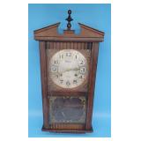 Centurion 35 Day Wall Clock in Solid Wood Cabinet