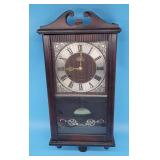 Rhythm 30 Day Wall Clock in Solid Wood Cabinet