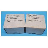 1991/92 Topps Stadium Club Baseball Trading Cards