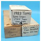 1983/85 Topps Semi Stars, 1988 DonRuss Complete, 1
