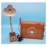 The Companion Bulova Radio & Tensor Small Desk Lam