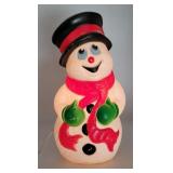 Frosty Snowman Blowmold Plastic Christmas Light Up