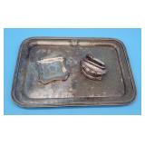 R Wallace Hotel La Salle Silver Soldered Serving T