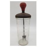 Vintage Hazel Atlas Ice Crusher Bar Shaker Jar