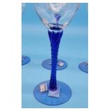 Blue Stem Drinking Glasses