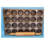 Muffin Tin & Rolling Pin