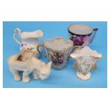 Ceramic Demitasse Cups, Creamer, Royal Albert +
