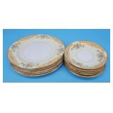 Noritake Dinner Plates and Side Plates Floral Bouq