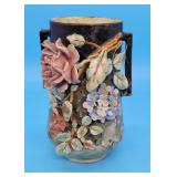 Antique Majolica Flower Vase
