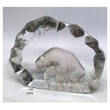 Mats Jonasson Sweeden Crystal Polar Bear Paper Wei