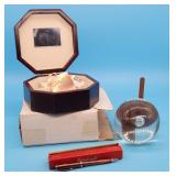 Mele Jewelry Box, Esterbrook Pen & Box, Crystal Ba
