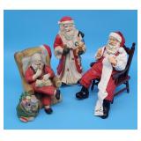 Clothtique Santa w List & Other Decorative Santas