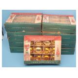 9 Boxes Gold Bulb Ornaments