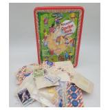 Cracker Jack Tin w Lots of Toy Premiums