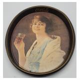 Coca Cola Collectible Serving Tray - Oval Lady in